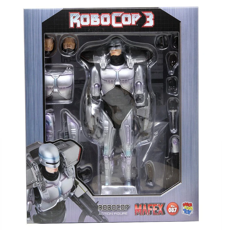 اکشن فیگور پلیس آهنی الکس مورفی روبوکاپ 3 برند مافکس مدل Robocop 3 Mafex