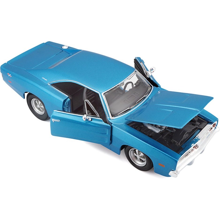 ماکت ماشین دوج چارجر آرتی آبی مدل Dodge charger R/T 1969 برند Maisto