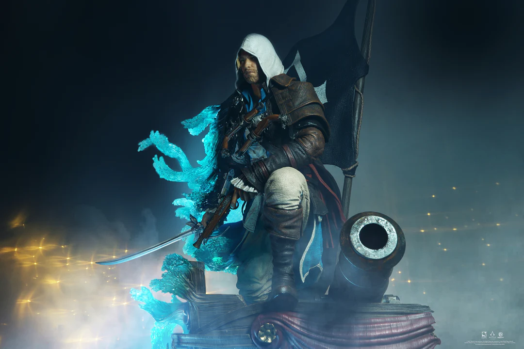 فیگور اساسین کرید بلک فلگ ادوارد نسخه اکسکلوسو برند پیورآرت مدل Assassin's Creed Black Flag Animus Edward Exclusive Edition Pure Arts