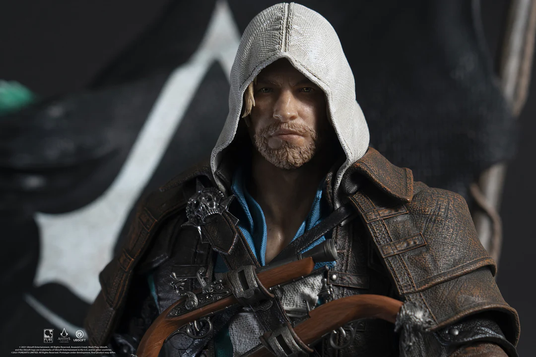 فیگور اساسین کرید بلک فلگ ادوارد نسخه اکسکلوسو برند پیورآرت مدل Assassin's Creed Black Flag Animus Edward Exclusive Edition Pure Arts