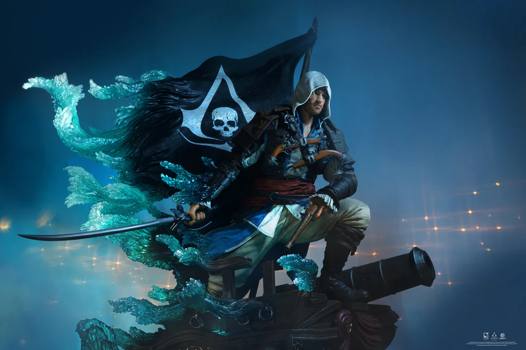 فیگور اساسین کرید بلک فلگ ادوارد نسخه اکسکلوسو برند پیورآرت مدل Assassin's Creed Black Flag Animus Edward Exclusive Edition Pure Arts