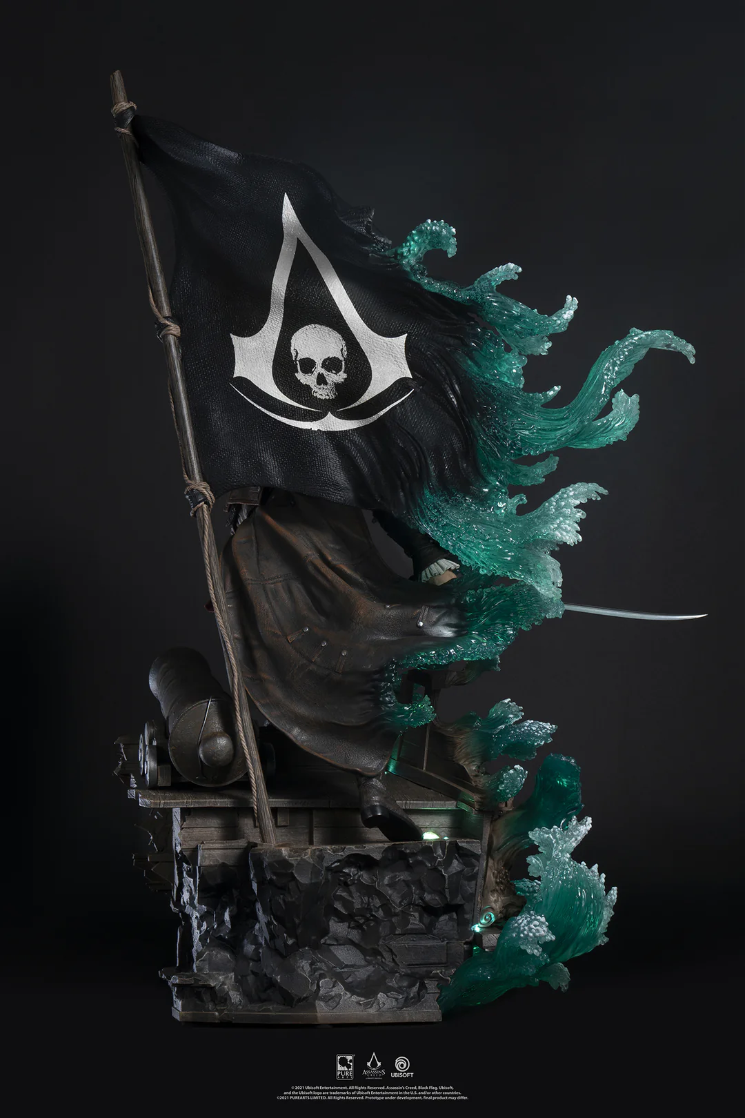 فیگور اساسین کرید بلک فلگ ادوارد نسخه اکسکلوسو برند پیورآرت مدل Assassin's Creed Black Flag Animus Edward Exclusive Edition Pure Arts