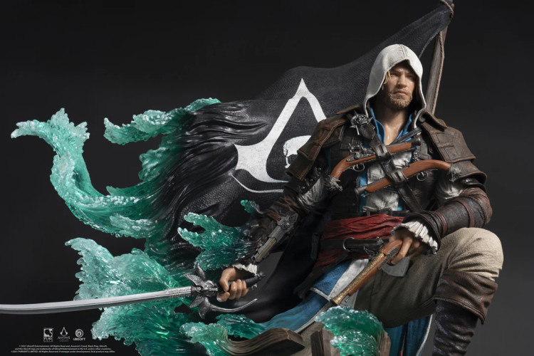 فیگور اساسین کرید بلک فلگ ادوارد نسخه اکسکلوسو برند پیورآرت مدل Assassin's Creed Black Flag Animus Edward Exclusive Edition Pure Arts