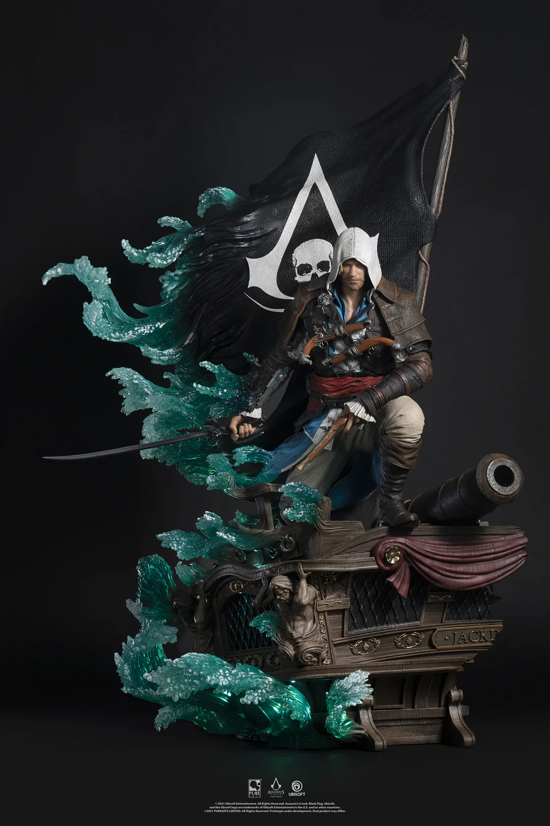 فیگور اساسین کرید بلک فلگ ادوارد نسخه اکسکلوسو برند پیورآرت مدل Assassin's Creed Black Flag Animus Edward Exclusive Edition Pure Arts