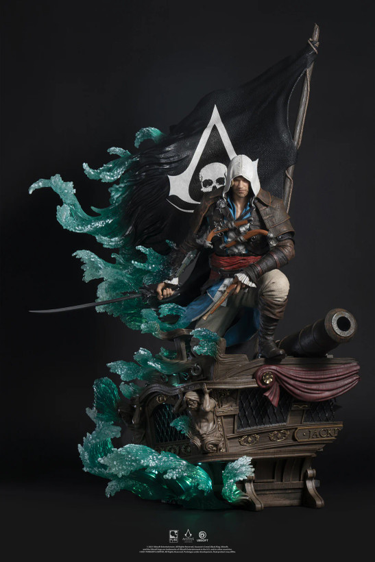 فیگور اساسین کرید بلک فلگ ادوارد نسخه اکسکلوسو برند پیورآرت مدل Assassin's Creed Black Flag Animus Edward Exclusive Edition Pure Arts