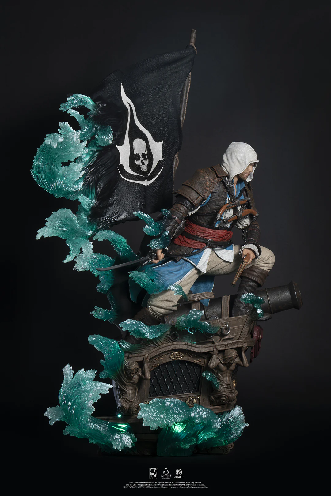 فیگور اساسین کرید بلک فلگ ادوارد نسخه اکسکلوسو برند پیورآرت مدل Assassin's Creed Black Flag Animus Edward Exclusive Edition Pure Arts