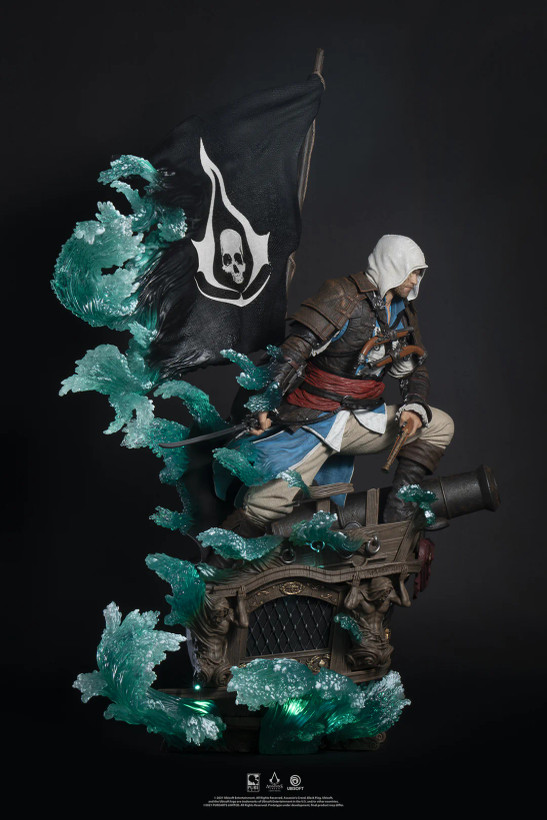 فیگور اساسین کرید بلک فلگ ادوارد نسخه اکسکلوسو برند پیورآرت مدل Assassin's Creed Black Flag Animus Edward Exclusive Edition Pure Arts