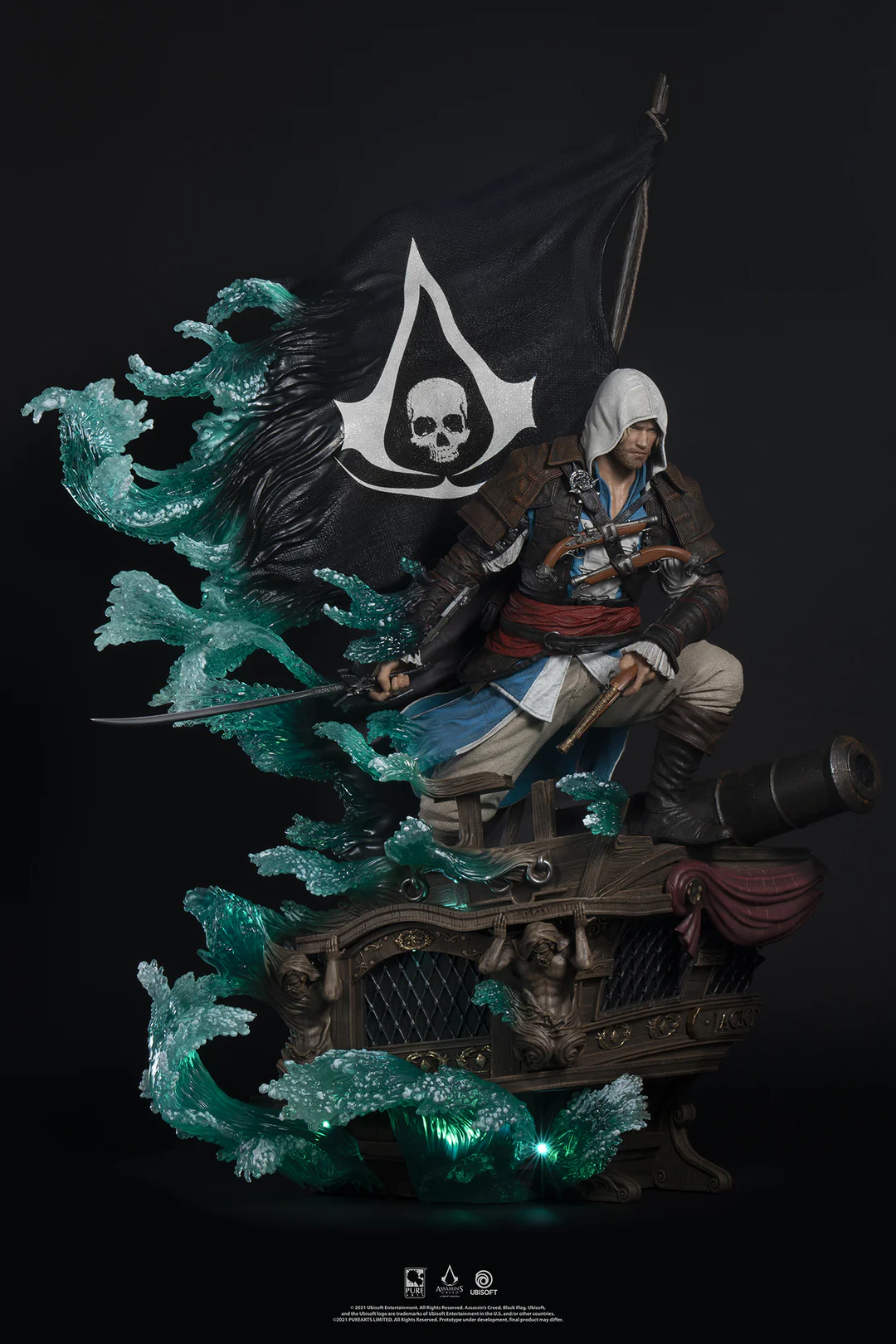 فیگور اساسین کرید بلک فلگ ادوارد نسخه اکسکلوسو برند پیورآرت مدل Assassin's Creed Black Flag Animus Edward Exclusive Edition Pure Arts