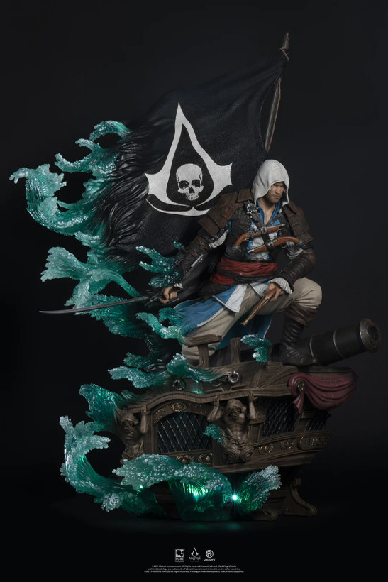 فیگور اساسین کرید بلک فلگ ادوارد نسخه اکسکلوسو برند پیورآرت مدل Assassin's Creed Black Flag Animus Edward Exclusive Edition Pure Arts