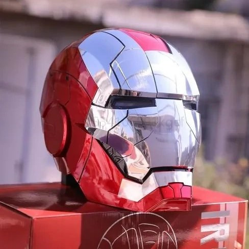 ماسک و کلاه آیرونمن مرد آهنی هوشمند تاچ ریموت دار سخنگو مدل مارول 01
