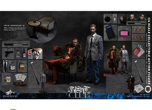 اکشن فیگور فایت کلاب پک دلوکس جک و تایلر 1/6 برند فیش بون FIGHT CLUB Delux Version fishbone