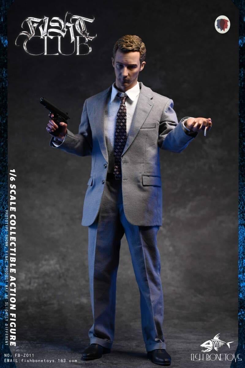 اکشن فیگور فایت کلاب پک دلوکس جک و تایلر 1/6 برند فیش بون FIGHT CLUB Delux Version fishbone
