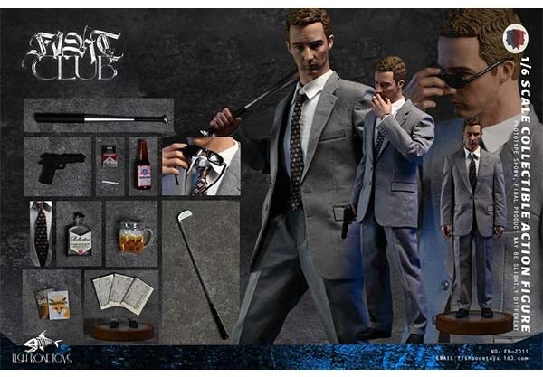 اکشن فیگور فایت کلاب پک دلوکس جک و تایلر 1/6 برند فیش بون FIGHT CLUB Delux Version fishbone