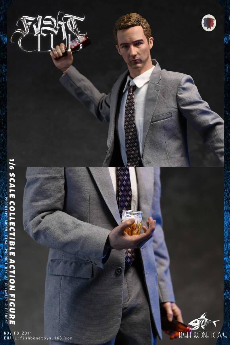 اکشن فیگور فایت کلاب پک دلوکس جک و تایلر 1/6 برند فیش بون FIGHT CLUB Delux Version fishbone