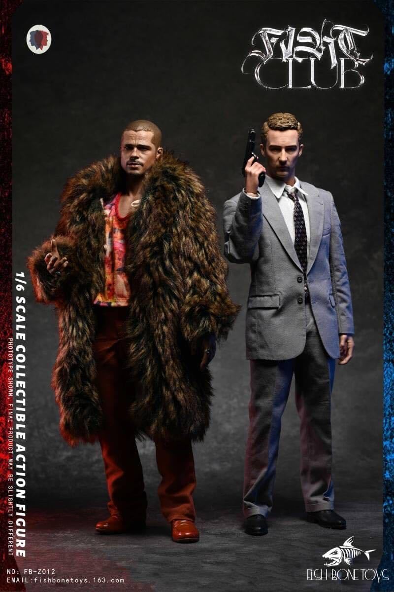 اکشن فیگور فایت کلاب پک دلوکس جک و تایلر 1/6 برند فیش بون FIGHT CLUB Delux Version fishbone