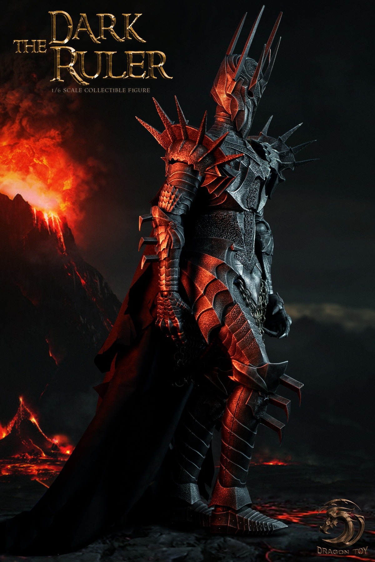 اکشن فیگور سائورون ارباب حلقه ها نسخه لیمیتد 1/4 برند دراگون پلی مدل LORD OF THE RING SAURON Dragon Play