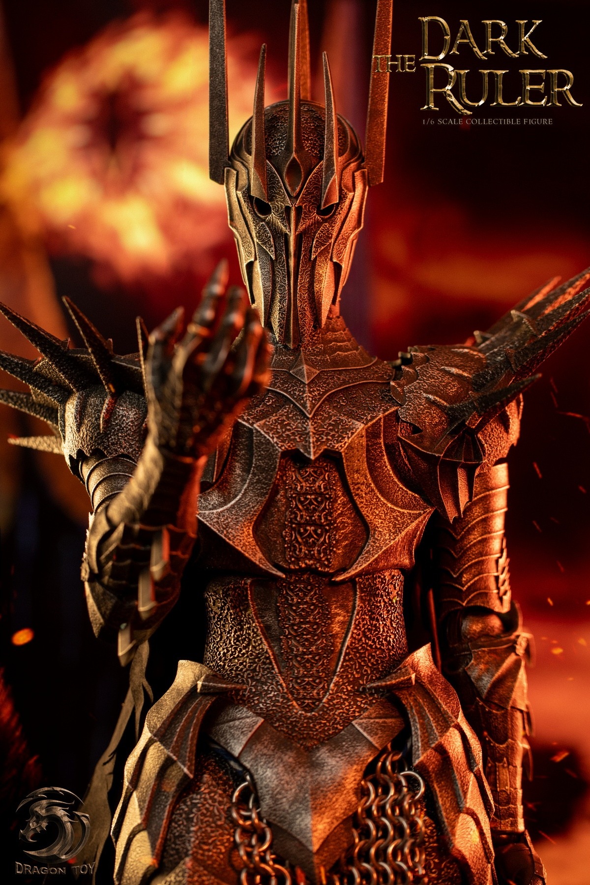 اکشن فیگور سائورون ارباب حلقه ها نسخه لیمیتد 1/4 برند دراگون پلی مدل LORD OF THE RING SAURON Dragon Play