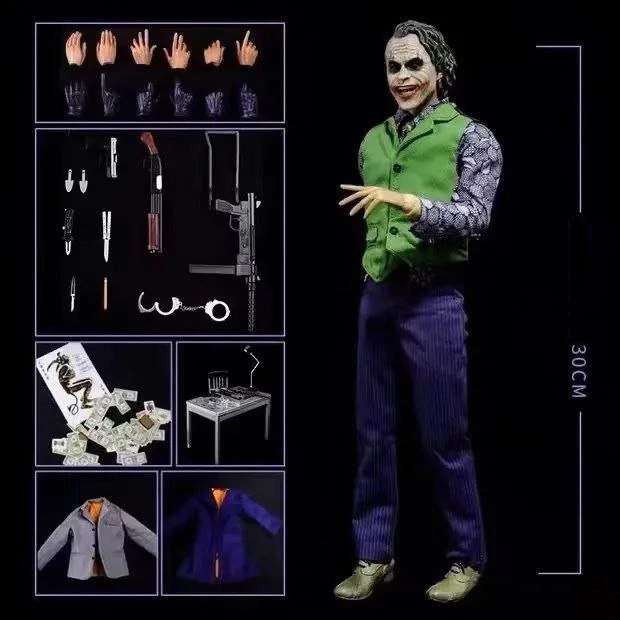 اکشن اکشن فیگور جوکر هیث لجر 1/6 برند لجند کریشن مدل Joker Heath Ledger The Dark Knight LEGEND CREATION DX11