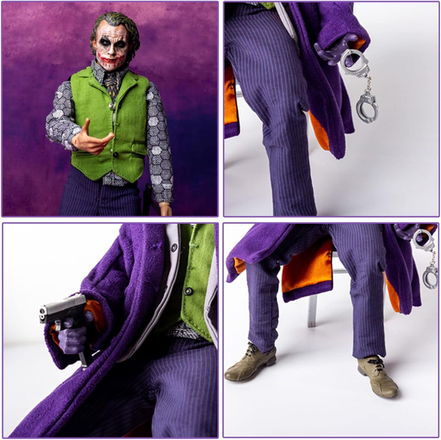 اکشن اکشن فیگور جوکر هیث لجر 1/6 برند لجند کریشن مدل Joker Heath Ledger The Dark Knight LEGEND CREATION DX11