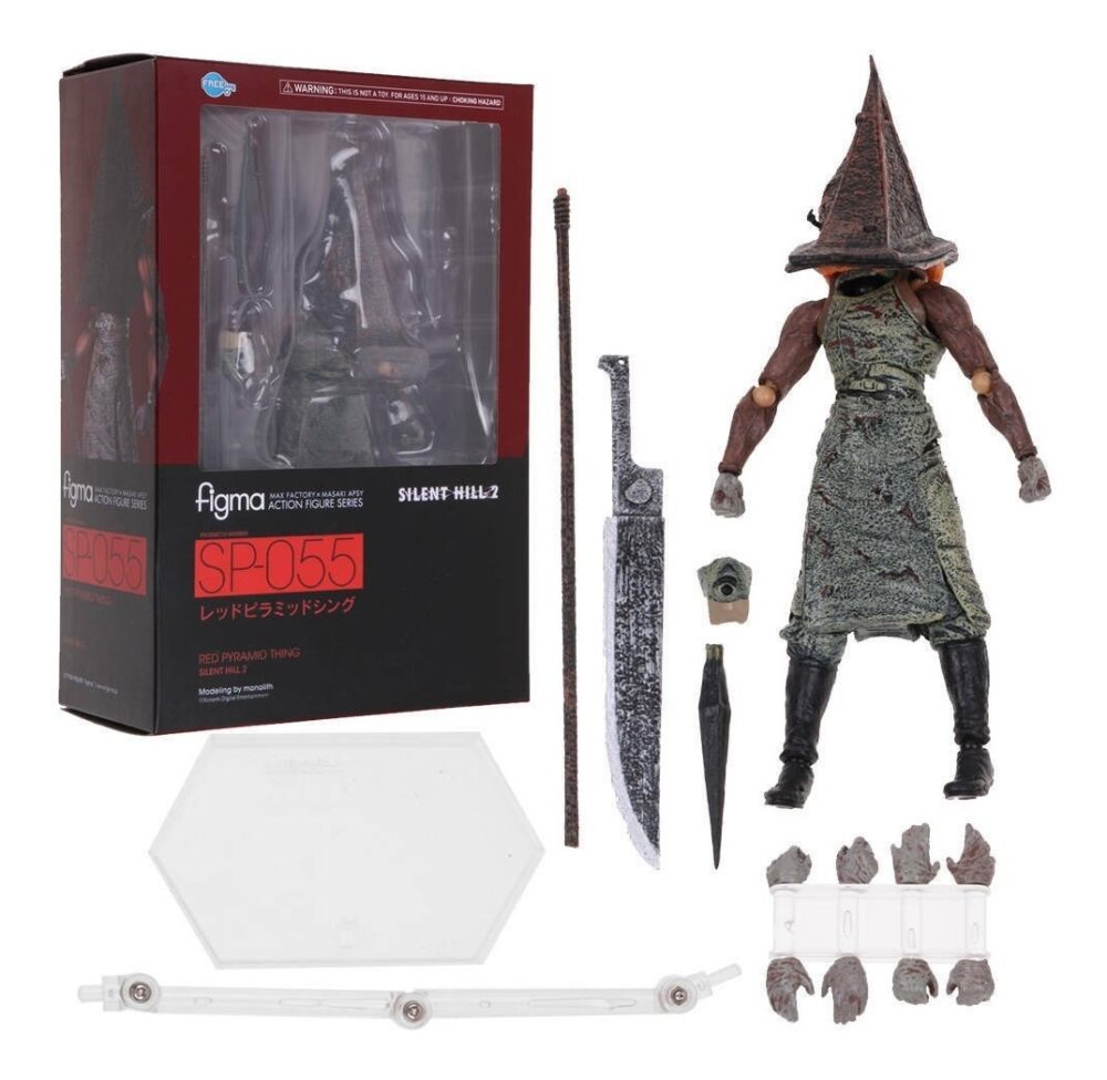 اکشن فیگور بازی سایلنت هیل 2 شخصیت پیرامید هد 15 سانت برند فیگما مدل Silent Hill 2 Pyramid Head Figma