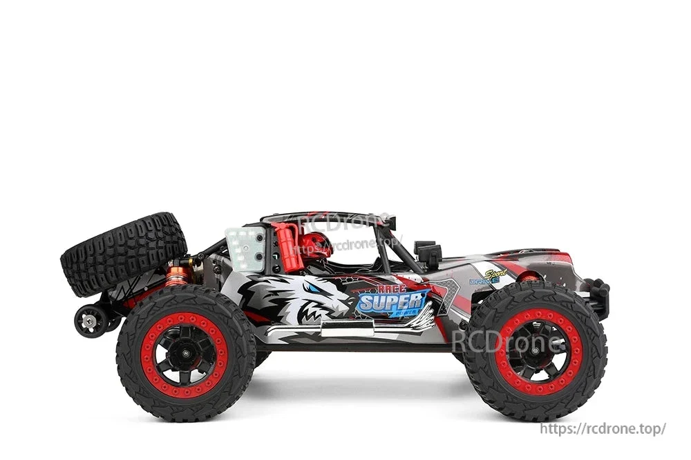 ماشین کنترلی براشلس 60 کیلومتر 1/12 آفرود Wltoys 124028
