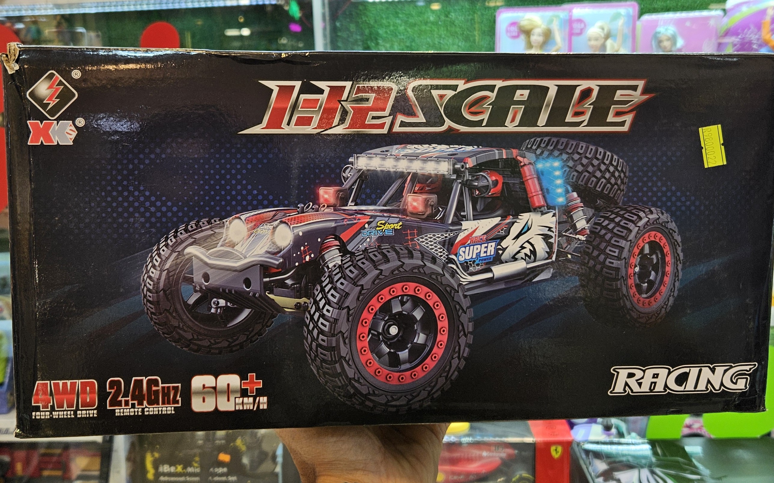 ماشین کنترلی براشلس 60 کیلومتر 1/12 آفرود Wltoys 124028