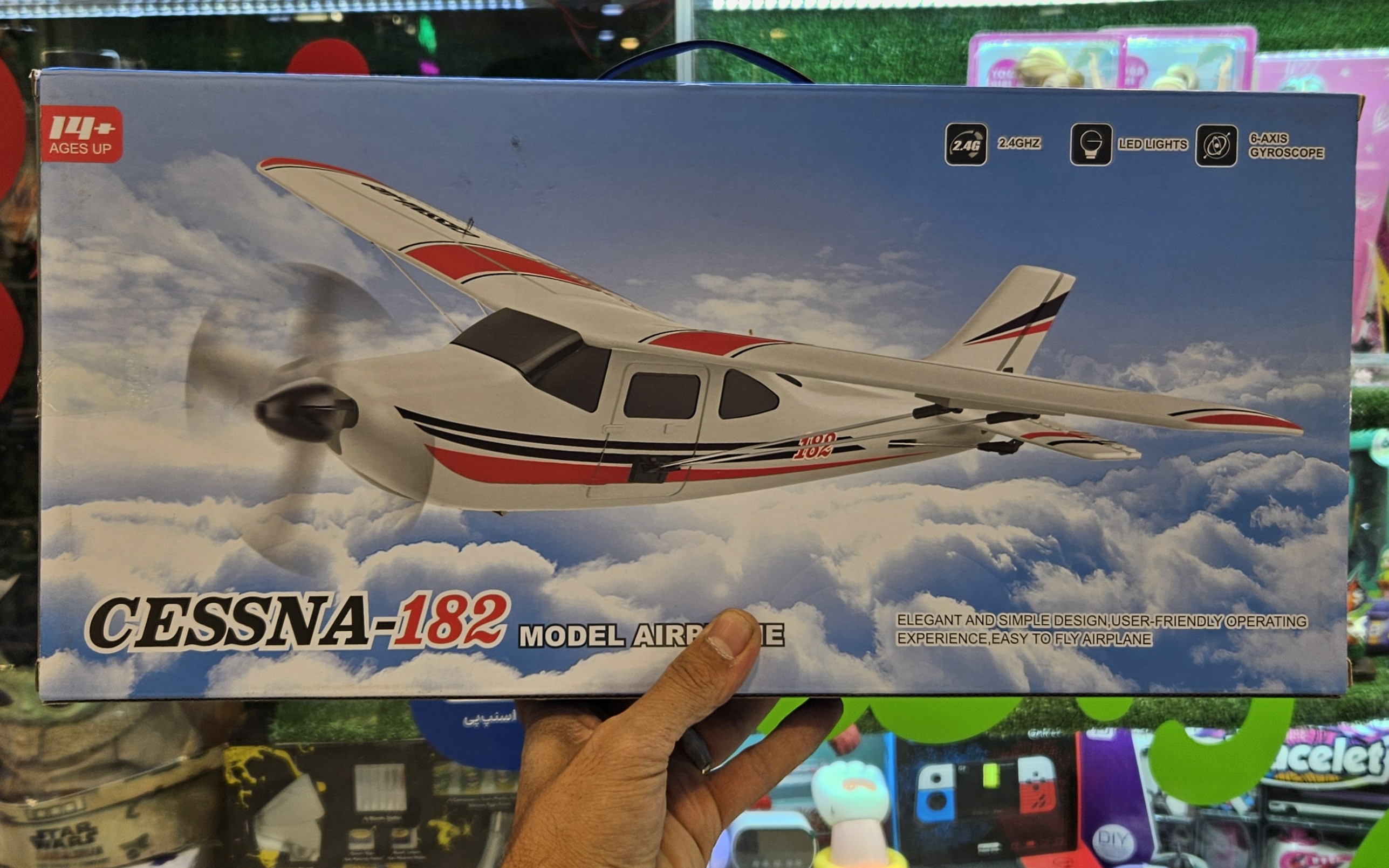 هواپیما کنترلی نشکن 3 کانال مدل Airplane Cessna 182