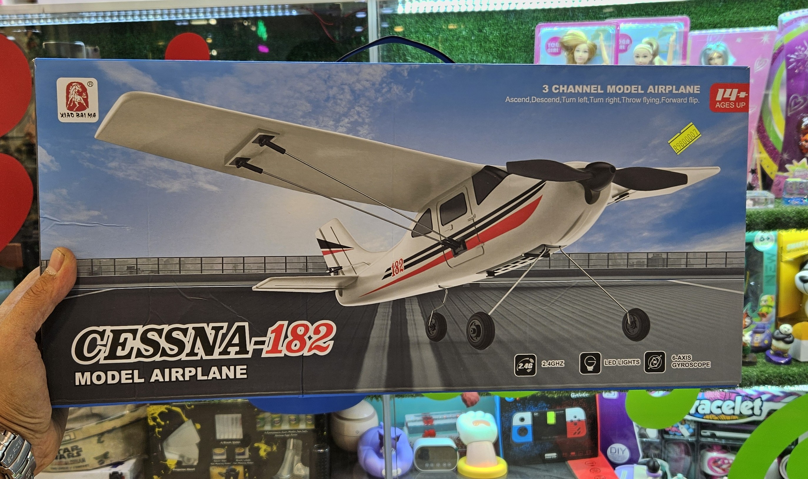 هواپیما کنترلی نشکن 3 کانال مدل Airplane Cessna 182