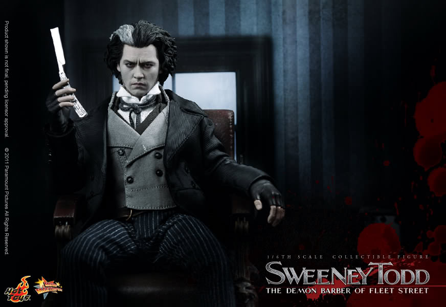 اکشن فیگور سوئینی تاد جانی دپ هات تویز لیمیتد مدل Hot Toys MMS 149 Sweeney Todd Limited Edition