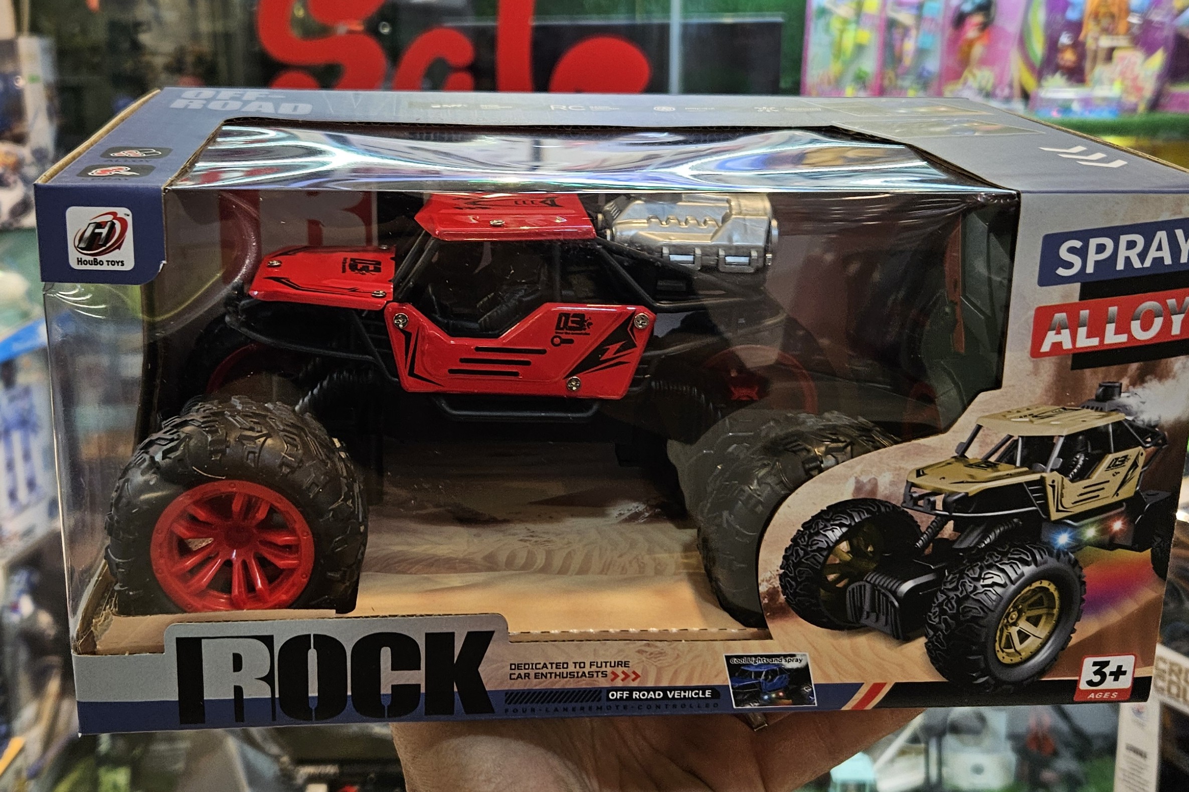 ماشین کنترلی آفرود شارژی دودزا بدنه چراغدار مدل 888