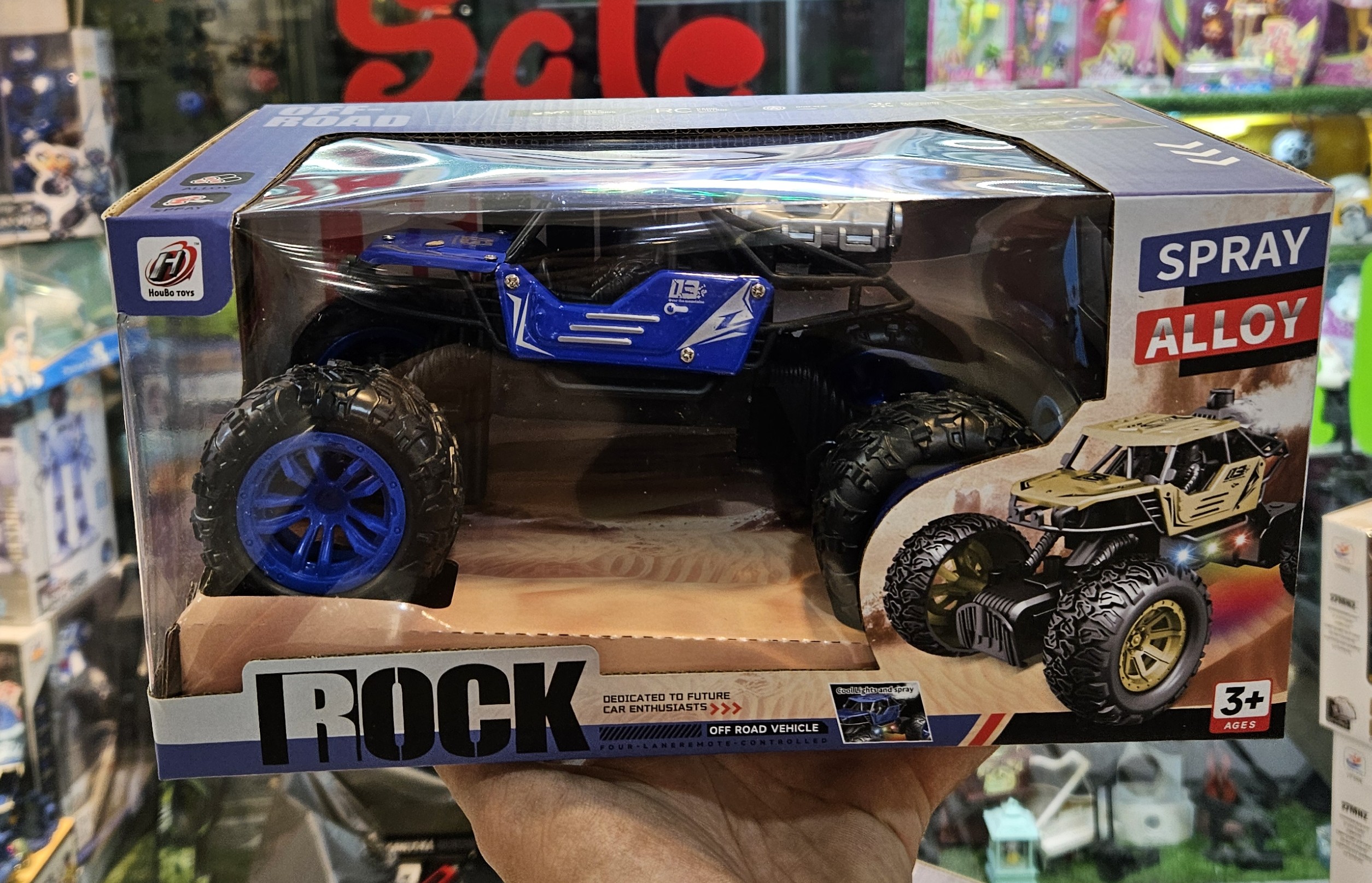 ماشین کنترلی آفرود شارژی دودزا بدنه چراغدار مدل 888