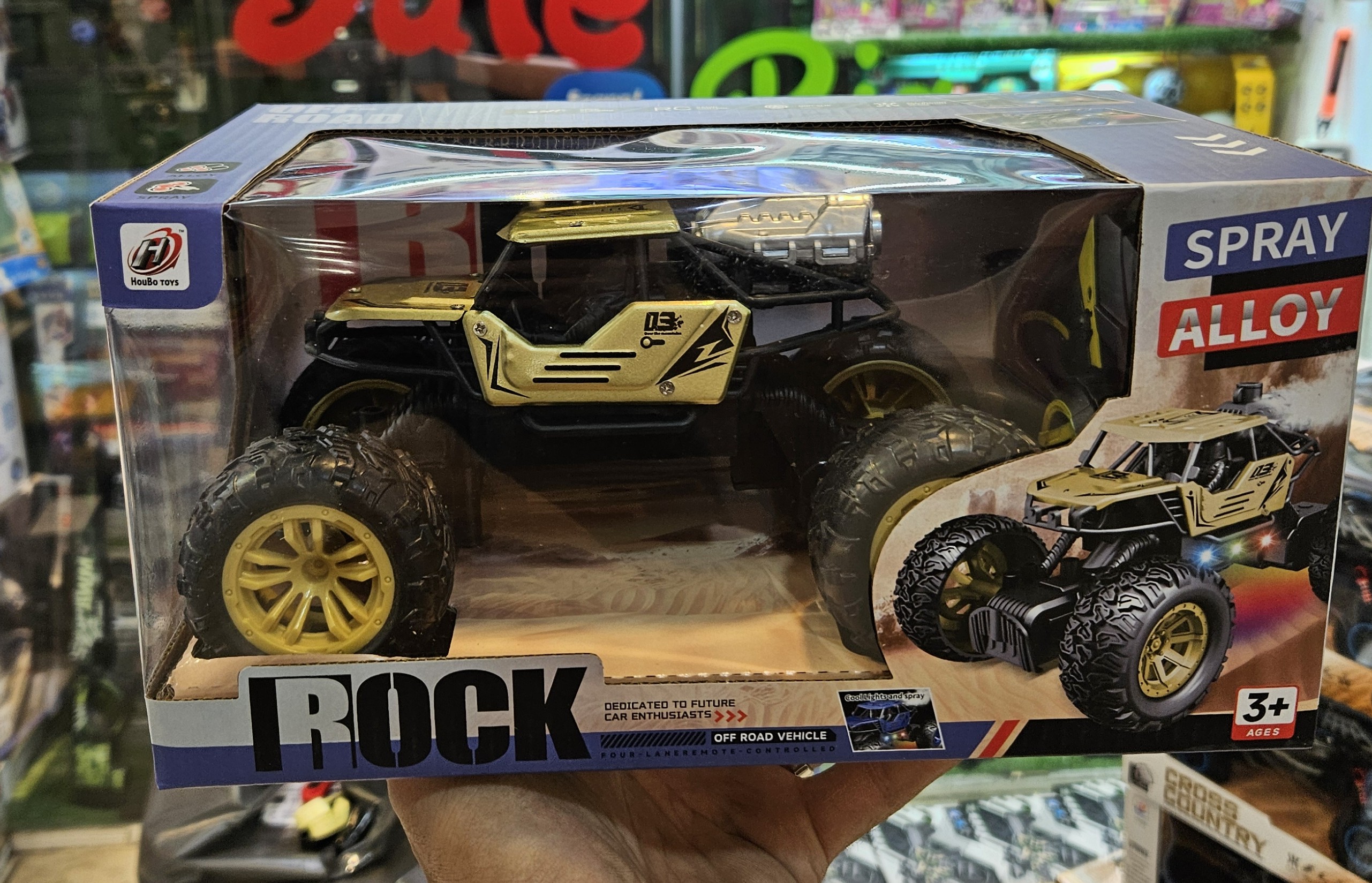 ماشین کنترلی آفرود شارژی دودزا بدنه چراغدار مدل 888