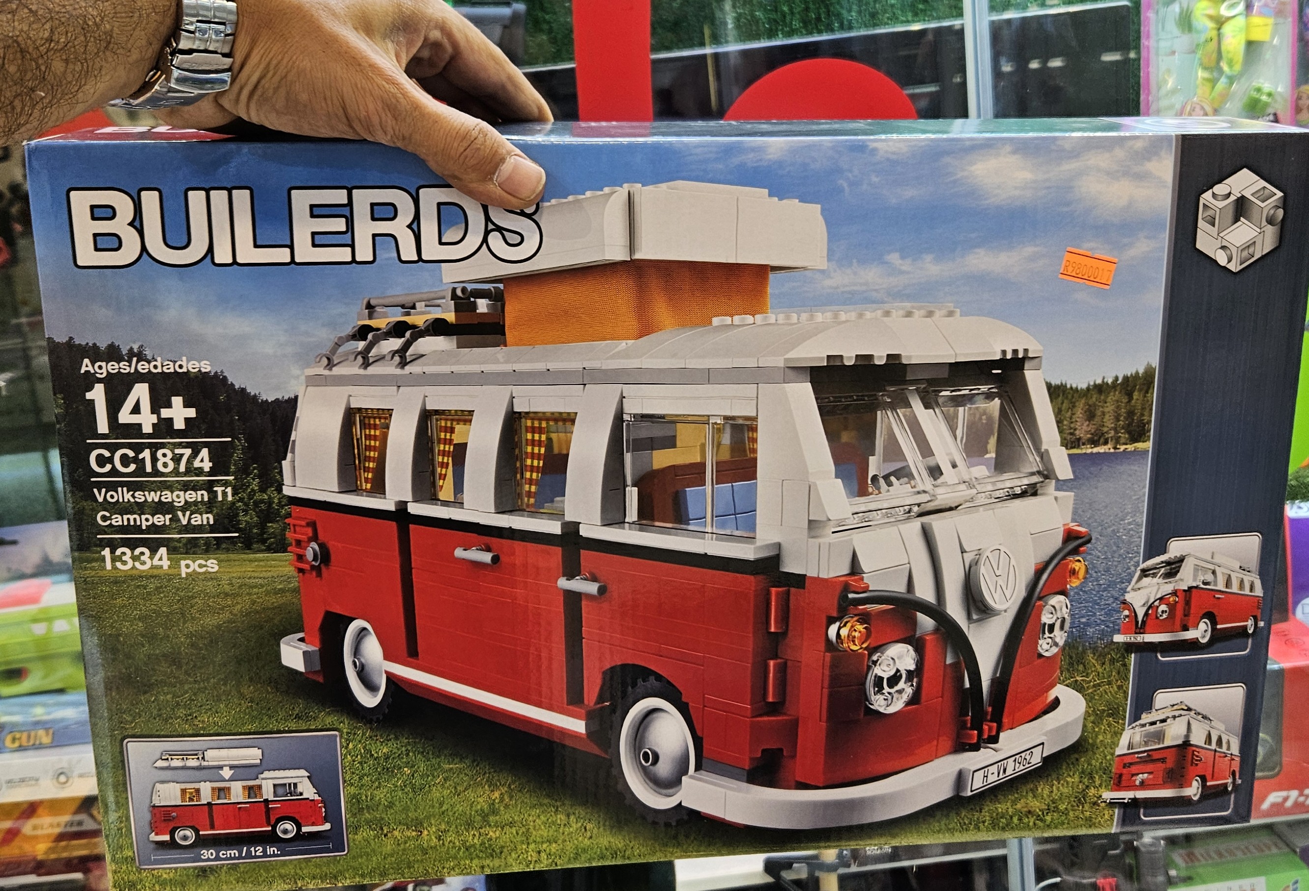 لگو ساختنی فولکس کمپر 1334 قطعه مدل 1874 Volkswagen Camper Van