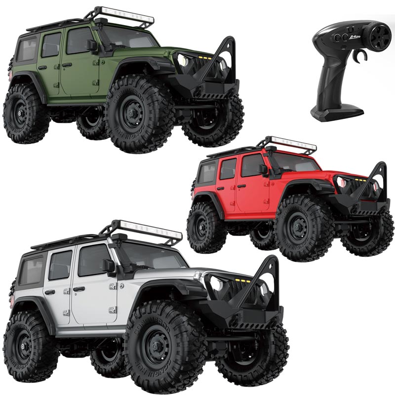 ماشین کنترلی لندرور دیفندر رالی صخره نورد اچ بی نقره ای 1/16 مدل 1609