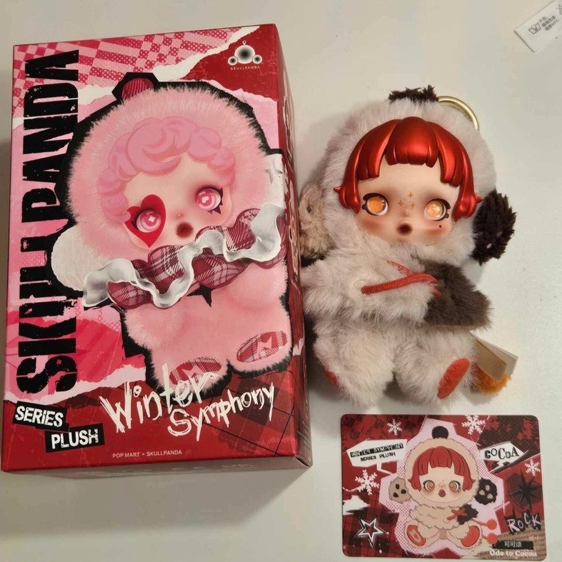 عروسک سوپرایز اسکول پاندا اورجینال مدل Pop Mart Skull Panda تک و عمده