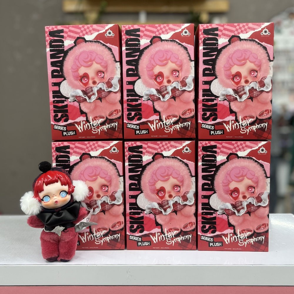 عروسک سوپرایز اسکول پاندا اورجینال مدل Pop Mart Skull Panda تک و عمده