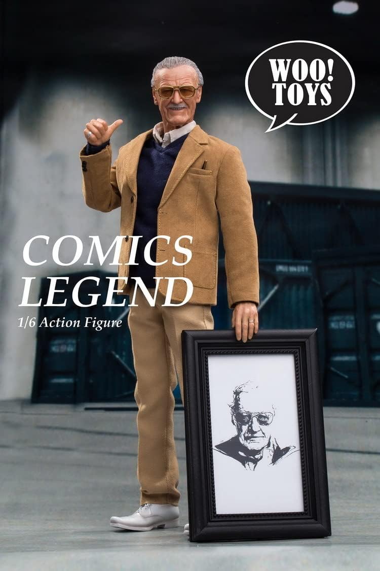 اکشن فیگور استن لی 1/6 مدل Stan Lee Woo Toys Comics Legend