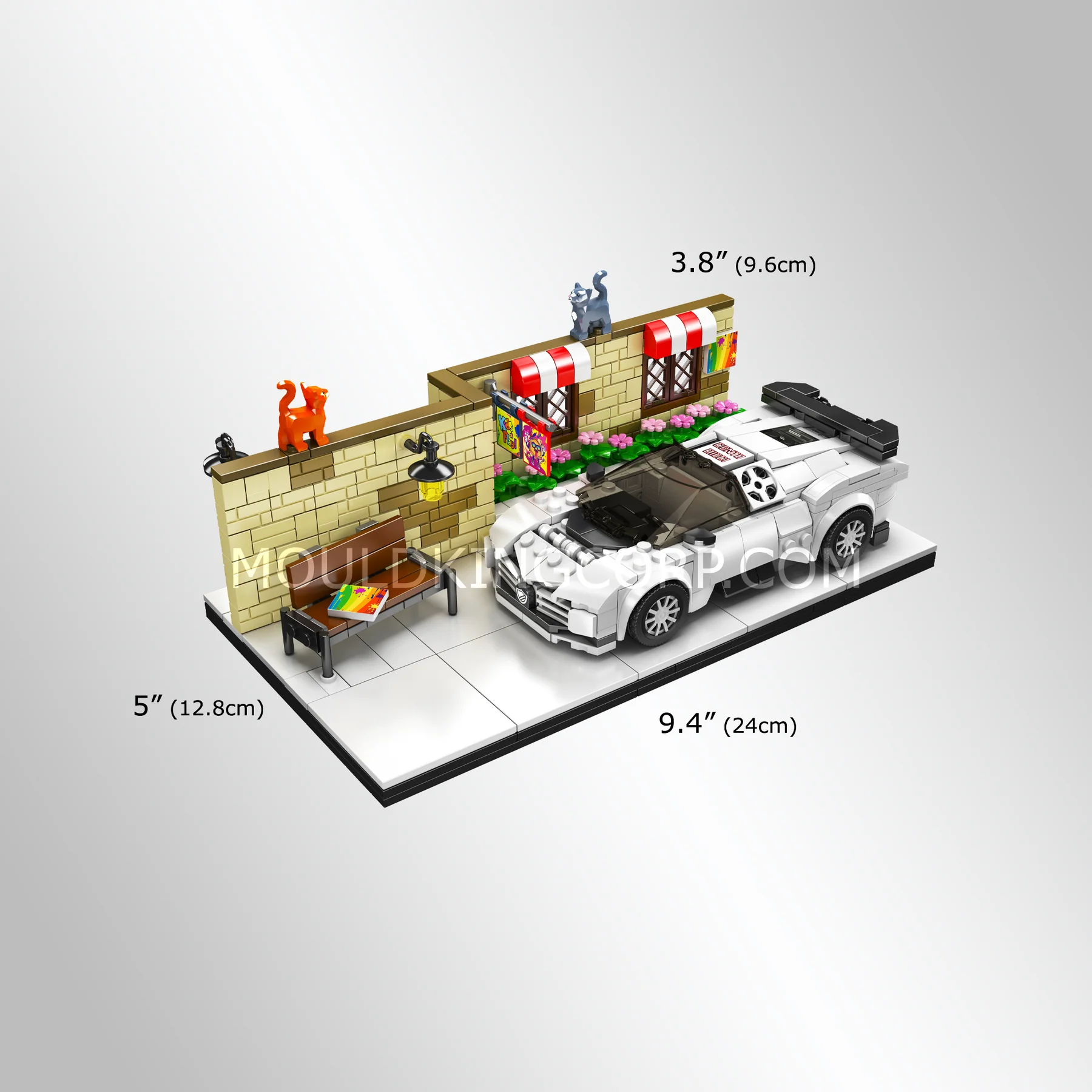 لگو ماشین بوگاتی 588 قطعه همراه خیابان مولد کینگ مدل 24065
