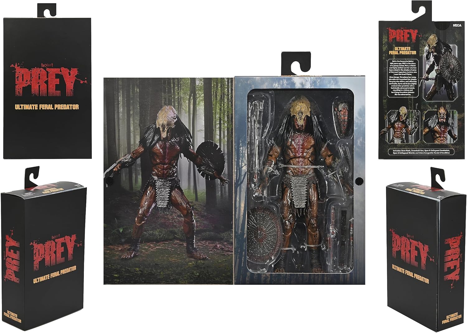 اکشن فیگور شکارچی وحشی پردیتور نسخه 2022 مدل Prey Ultimate Feral Predator 2022 Neca
