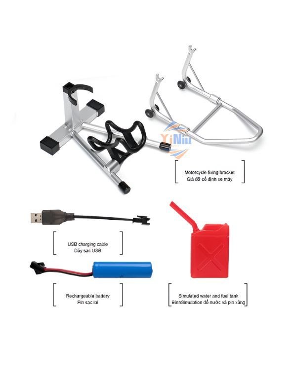 ماکت موتور سوزوکی هایابوسا استارتی شارژی دودزا مقیاس 1/6 مدل Suzuki Hayabusa