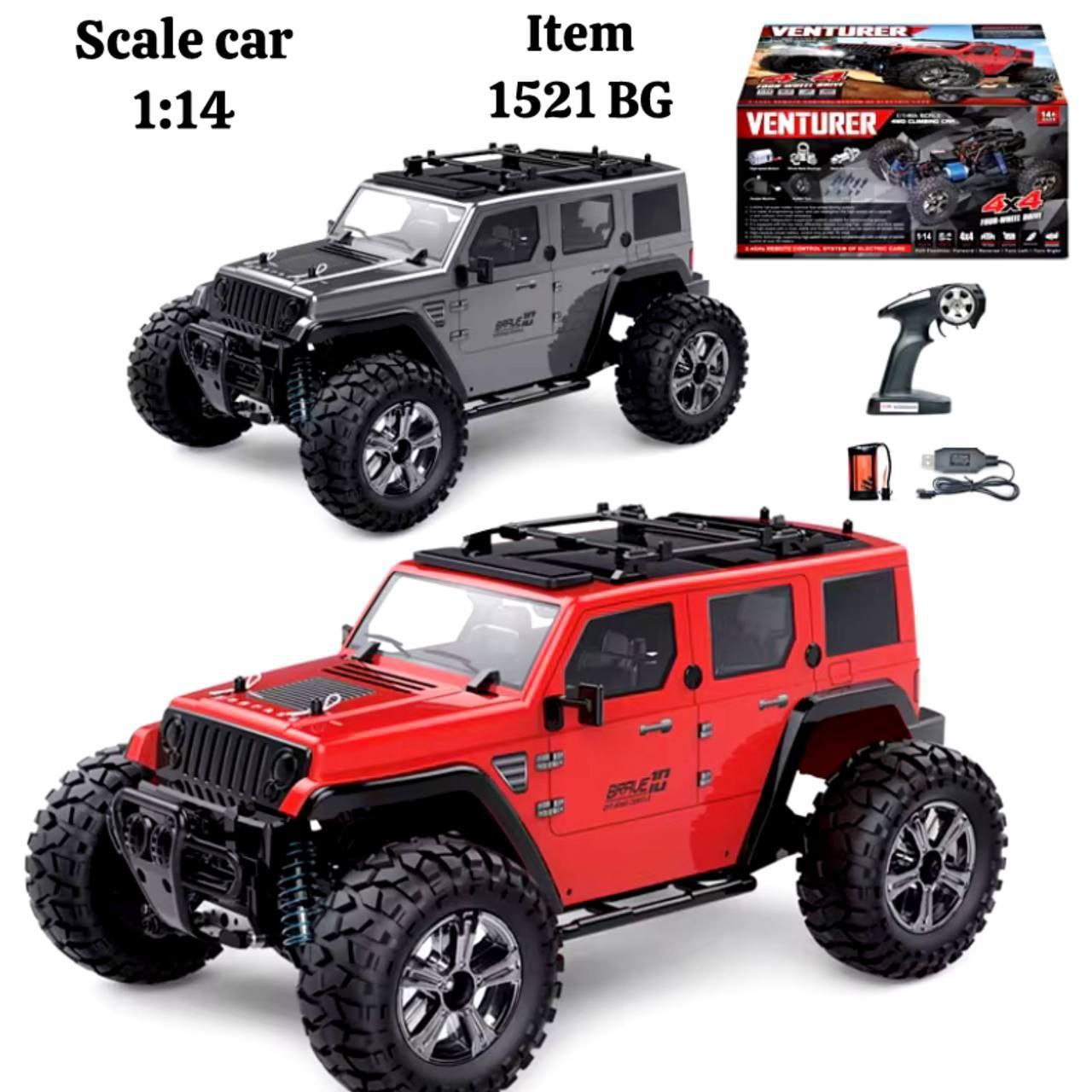 ماشین کنترلی جیپ آفرود 46 کیلومتر سرعتی مدل 1521