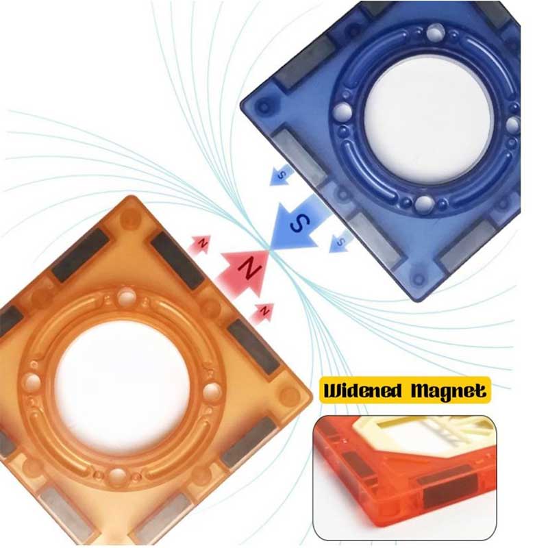 اسباب بازی کاشی های مغناطیسی 109 تکه چرخ و فلک دار