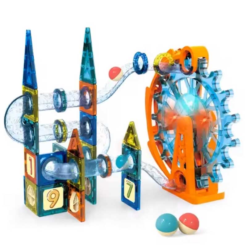 اسباب بازی کاشی های مغناطیسی 109 تکه چرخ و فلک دار