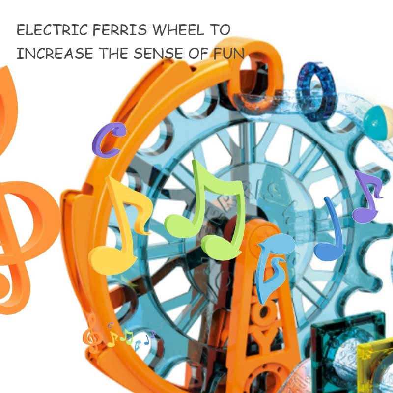 اسباب بازی کاشی های مغناطیسی 109 تکه چرخ و فلک دار