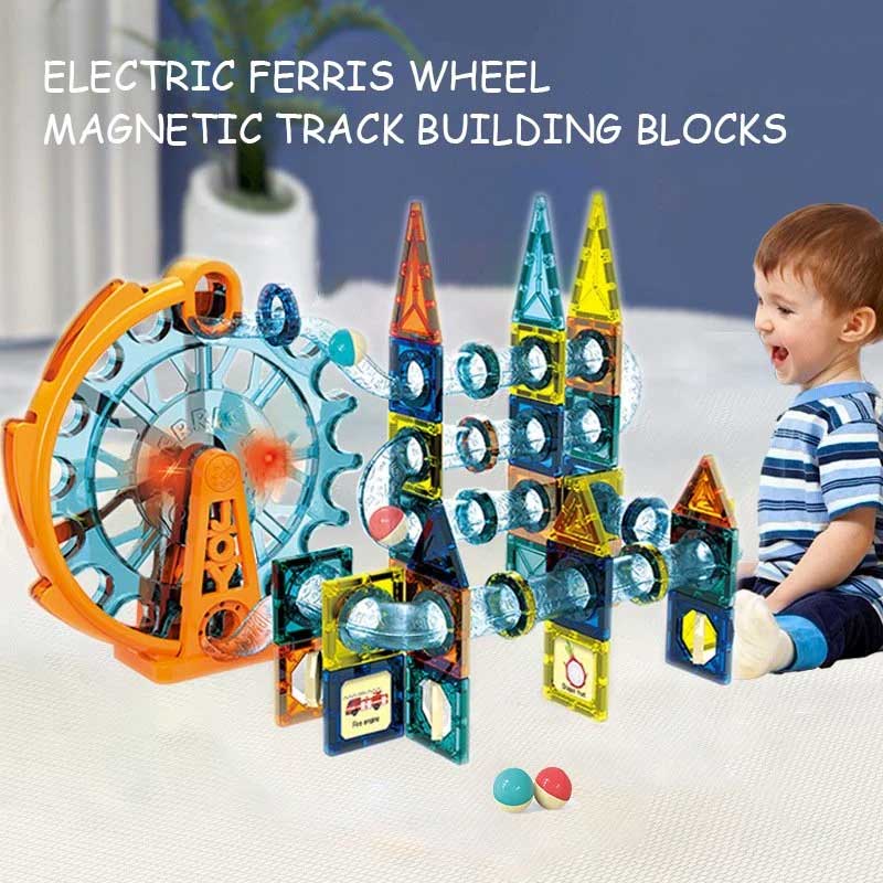 اسباب بازی کاشی های مغناطیسی 109 تکه چرخ و فلک دار