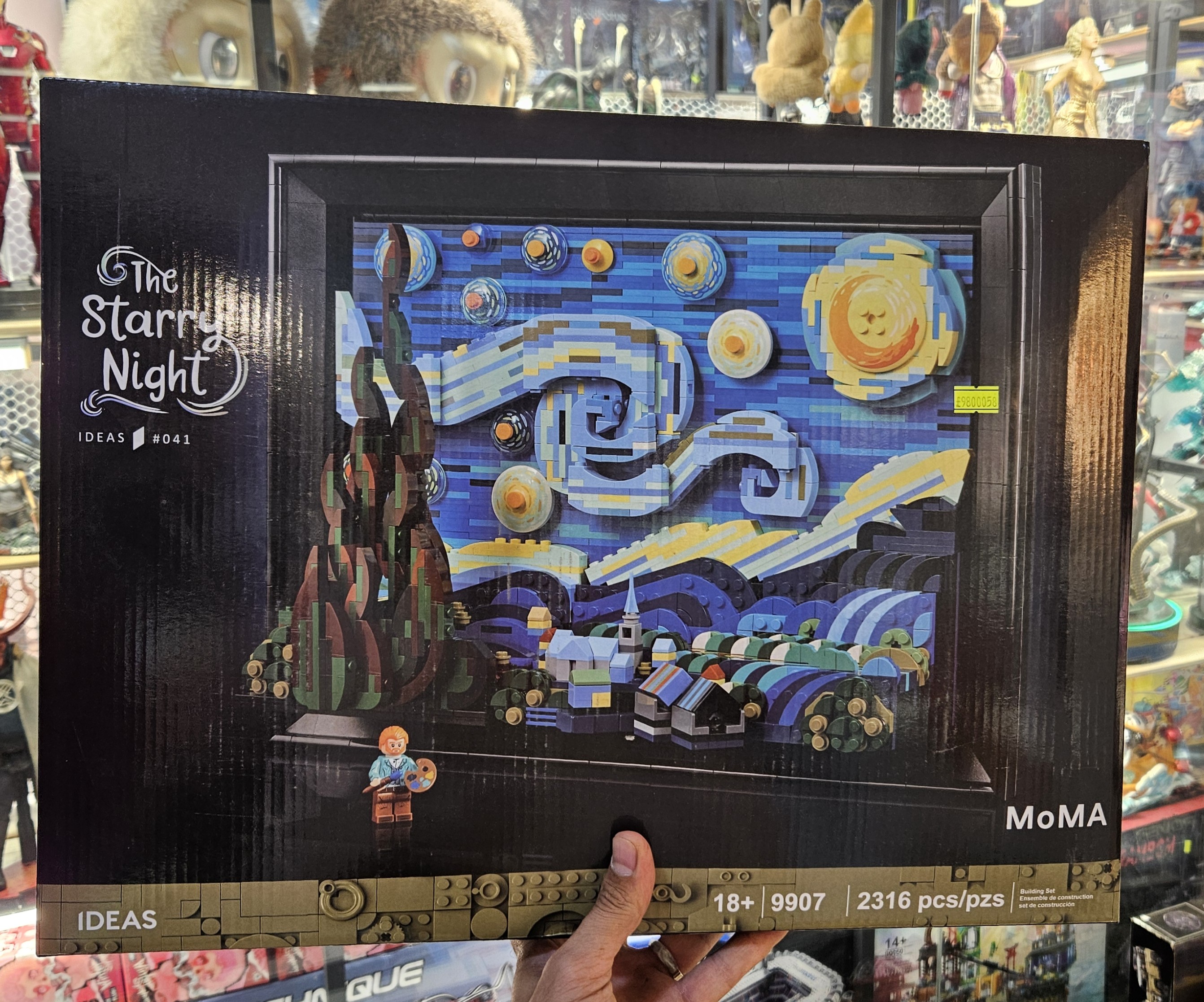 لگو تابلو نقاشی شب پر ستاره ونگوگ 2316 قطعه مدل The Starry Night Vincent van Gogh 9907