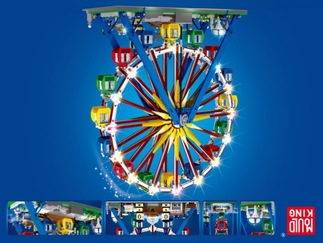 لگو چرخ و فلک شهربازی موتوردار 3836 قطعه مولدکینگ Mouldking 11006