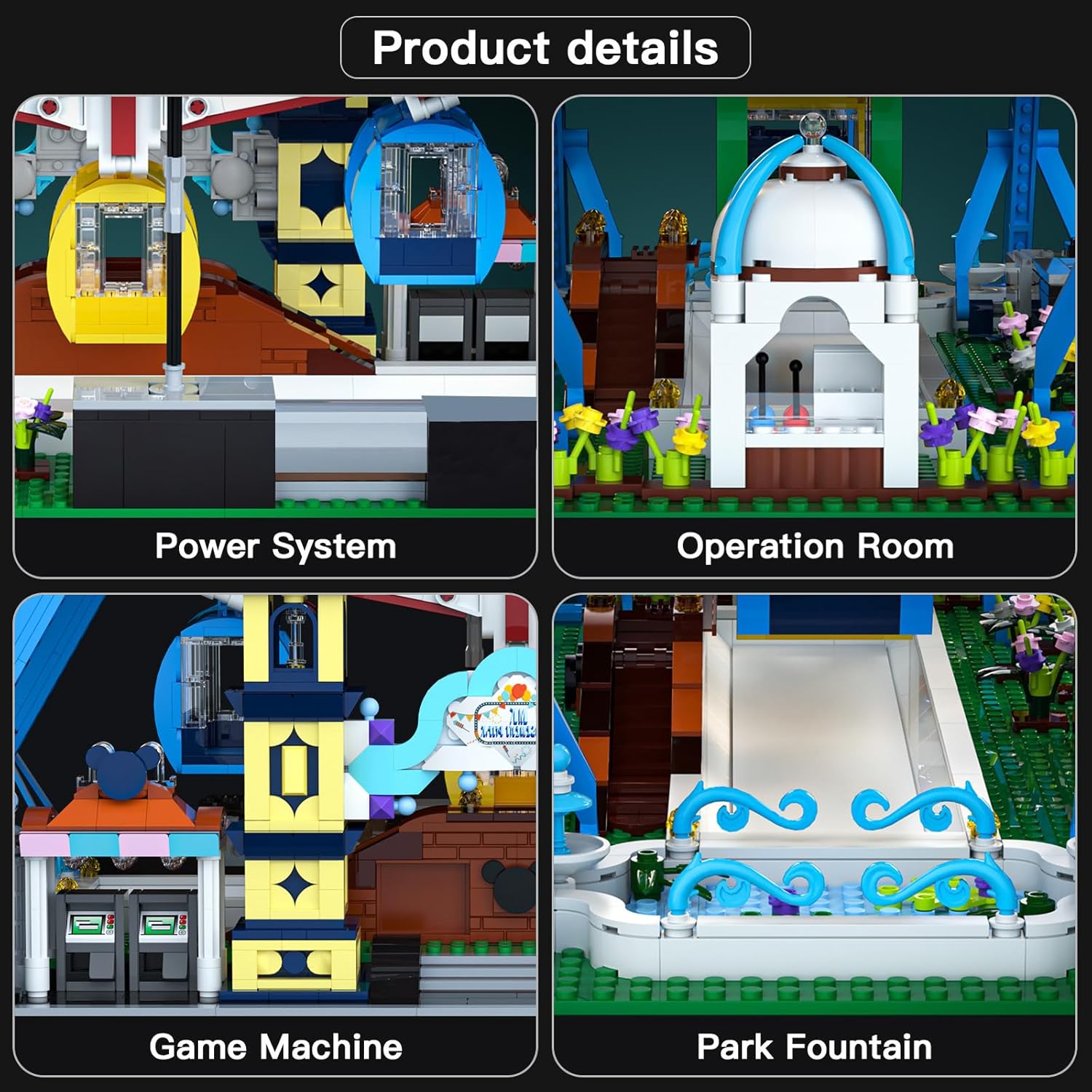 لگو چرخ و فلک شهربازی موتوردار 3836 قطعه مولدکینگ Mouldking 11006