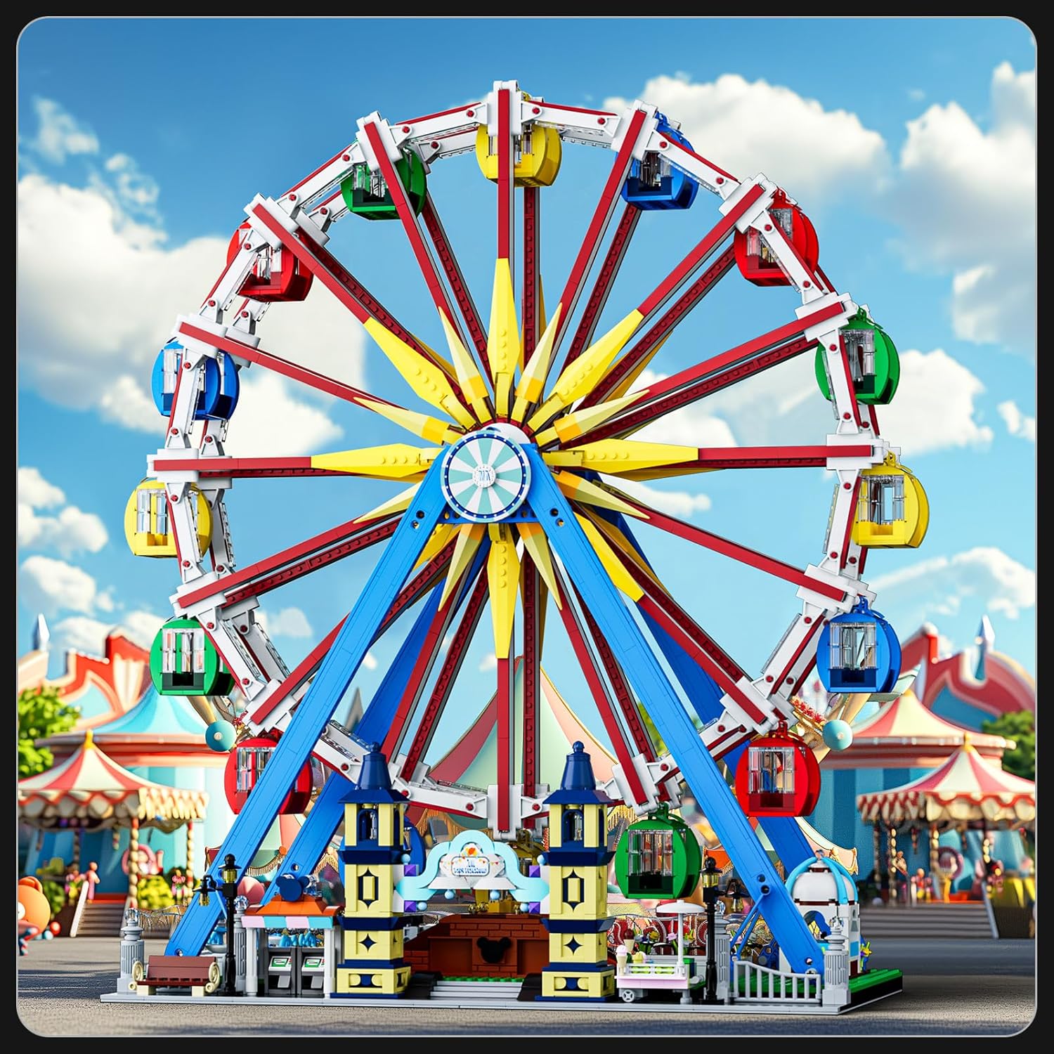 لگو چرخ و فلک شهربازی موتوردار 3836 قطعه مولدکینگ Mouldking 11006