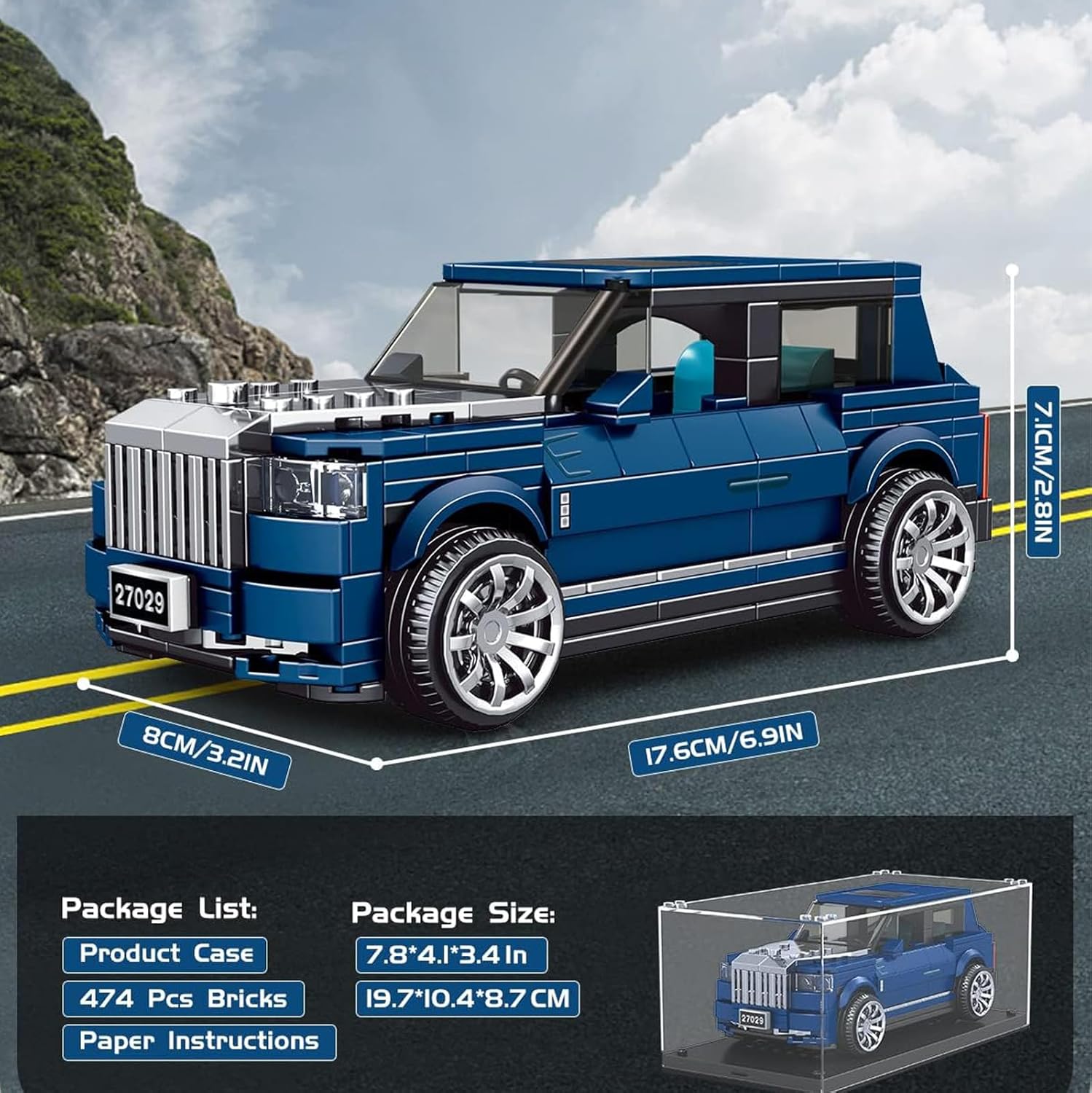 لگو ماشین رولزرویس 474 قطعه مولدکینگ Mouldking 27029